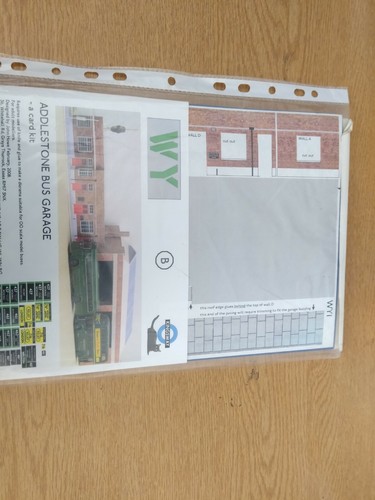 Bus garage card kit - garage,