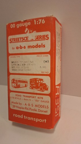 Bristol half cab lowbridge - cab, kit