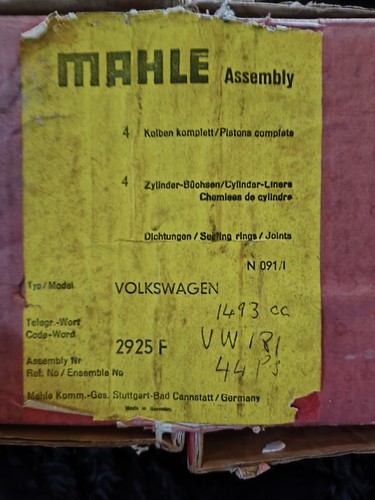 Nos mahle 1493cc - nos, piston