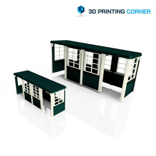 Iron bus stop shelter - bus,