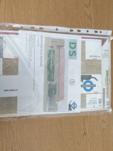 Bus garage card kit dorking - card,