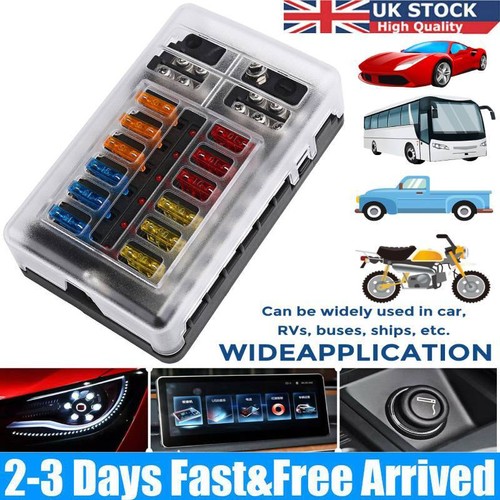 Way blade fuse box - 12,