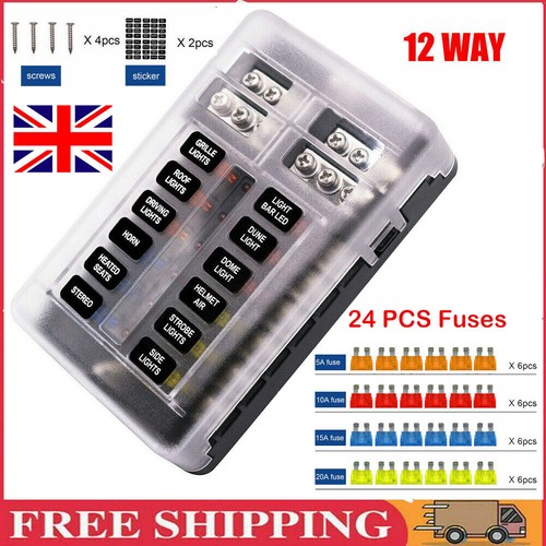 12way blade fuse - 12way, block